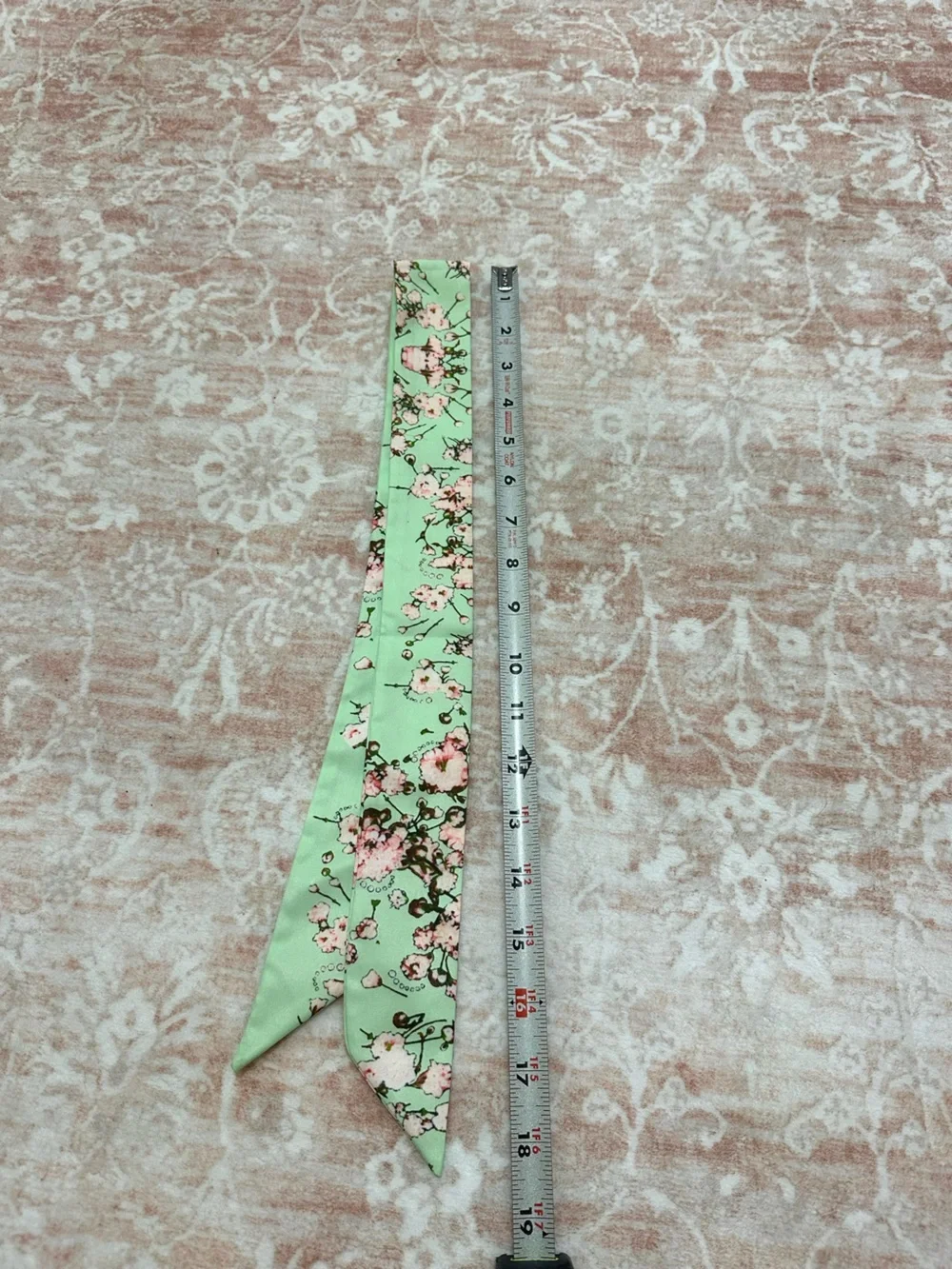 NEW 🌸 Satin Floral Twilly Scarf Tie - Picture 7 of 8